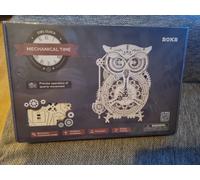 ROKR Owl Clock Mechanical 3D Wooden Puzzle LK503