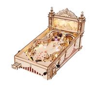 Robotime ROKR Pinball Game 3D Wooden Puzzle Building Toys 27.5 x 27.5 x 47.5 cm 1PC