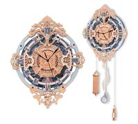Robotime ROKR Romantic Notes Wall Clock 3D Wooden Puzzle Building Toys 29.8 x 10.7 x 66.4 cm 1PC