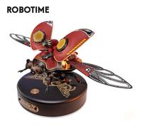 Robotime Rokr Scout Beetle MI02 ABS Metal Punk Style 3D Puzzle Gift for Boys Adults Easy Assembly Mechanical Design DIY Toys MI02