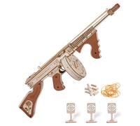 Robotime ROKR Submachine Gun Model Kit Wooden 3D Puzzle Toys