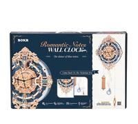 ROBOTIME ROKR Wall Clock 3D Wooden Puzzle DIY Mechanical Quartz Gift Kit - LC701
