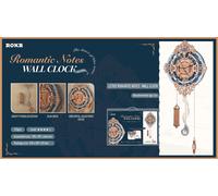 ROBOTIME ROKR Wall Clock 3D Wooden Puzzle DIY Mechanical Quartz Gift Kit - LC701