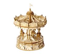 3D-puzzle Merry Go Round 17,7 cm wood natural