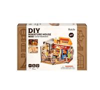 ROBOTIME Rolife DIY 3D Miniature House Dollhouse Kit Gift Corner Bookstore DG164