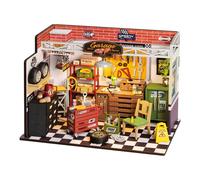 ROBOTIME Rolife Garage Workshop DIY Miniature Dollhouse DG165