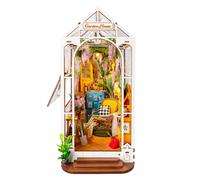 ROBOTIME Rolife Holiday Garden House Book Nook DIY Miniature Dollhouse Kit TGB06