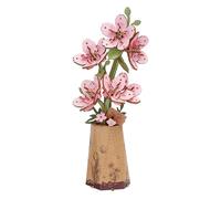 ROBOTIME Sakura 3D Wooden Puzzle, Artificial Flowers Model Kits for Adults to Build, Creative Home Decor, Accessories Living Room, Gifts for Women on Valentine's Day