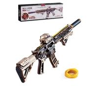 ROBOTIME Sci-Fi Wooden Mechanical Model Kit with Rubber-Band Motion, LQB02