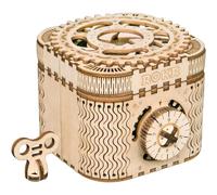 Robotime Treasure Box 3D Puzzle Wooden Model Building Kits for Adults