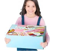 ROBOTIME Ultimate Craft Kit for Kids Ages 8-12 | Largest Pack | 1600+ Pieces Deluxe Arts and Crafts Supplies | Screen-Free Activities for Kids | Gift Ideas for Girls & Boys