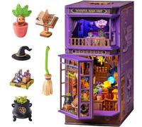 ROBOTIME Whisper Magic Shop Book Nook, DIY Miniature House for Adults