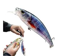 Robotized Baits for | USB Rechargeable Robotic Bait - Electric Vibration with LED Light for Outdoor Sports Accessory for Water and Brackish for Enthusiasts