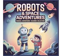 Robots & Space Adventures: A Fun Coloring Book for Kids Ages 4-8 Featuring Friendly Robots, Astronauts, and Cosmic Explorations (Magical Adventures Coloring Collection)