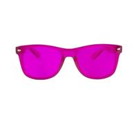 RobRia Color Therapy Glasses - Chromotherapy Tinted Lens Glasses, Scratch-Resistant Lenses with Premium Frames (Magenta)