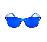 RobRia Color Therapy Glasses - Chromotherapy Tinted Lens Glasses, Scratch-Resistant Lenses with Premium Frames (Blue)