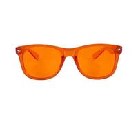 RobRia Color Therapy Glasses - Chromotherapy Tinted Lens Glasses, Scratch-Resistant Lenses with Premium Frames (Orange)