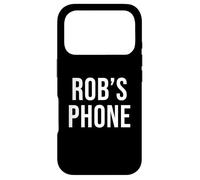Rob's Phone Black White Name Rob Case for iPhone 17 Pro