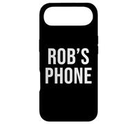 Rob's Phone Black White Name Rob Case for iPhone Air