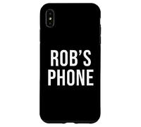 Rob's Phone Black White Name Rob Case for iPhone XS Max