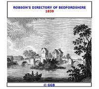 ROBSON'S DIRECTORY OF BEDFORDSHIRE 1839 CD ROM