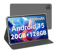 Robtomp Android 15 Tablet, 11 Inch Tablet with 8000 mAh, Octa-Core, 20GB RAM 128GB ROM 1TB Expansion, 1920x1200, 5MP+8MP, 2.4G/5G WiFi, Support GMS GPS Face Unlock Parent Control, Case Included