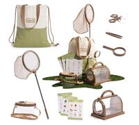 ROBUD Kids Explorer Kit & Bug Catcher Kit, Outdoor Adventure Set with Insect Catcher, Magnifying Glass, Bug Viewer, Butterfly Net, Carry Bag, Camping Toys Gifts for Boys Girls 3-12 Year Old