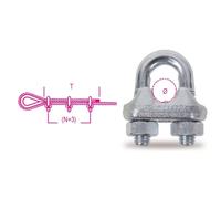 Robur 8016 Galvanised Wire Rope Grips 12mm Option: 12mm