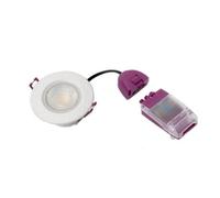 Robus Rulfx-01 Ultimum Express Flat 4W / 6W Led Fire Rated Tri-Colour Downlight White