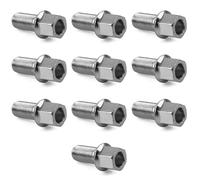 ROBUST 10 Pcs Standart Wheel Nut Stud Bolt 17mm Hex M14x1.5 27mm for Audi A2 A3 A4 TT Seat Ibiza Leon Skoda Fabia Octavia Superb Volkswagen Arteon Caddy Golf Polo Touran T-Roc 431601139A 8D0601139A