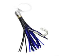 Robust 12cm 40g Octopus Shaped Fishing Lure with Copper Construction and Metal Head for Saltwater Use on For Tuna and Other Aggressive Game Fish (blue)