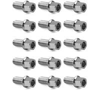 ROBUST 15 Pcs Standart Wheel Nut Stud Bolt 17mm Hex M14x1.5 27mm for Audi A2 A3 A4 TT Seat Ibiza Leon Skoda Fabia Octavia Superb Volkswagen Arteon Caddy Golf Polo Touran T-Roc 431601139A 8D0601139A