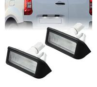 ROBUST 2 Pcs Number Plate Lamp for Citroen Berlingo Jumper SpaceTourer Peugeot Expert Partner Traveller Toyota Proace 6340.G7 2008 Onwards
