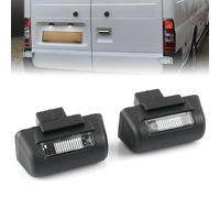 ROBUST 2 Pcs Rear Back Number Plate Light Lamp With Bulb for Ford Tourneo Connect 2002-2013 Transit Mk5 Mk6 Mk7 1995-2014 86VB-13550-AJ 1732840 1672263