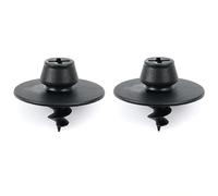 ROBUST 2 pcs Round Screw In Push Fit Floor Mat Fastening Clips for Volkswagen Caddy Passat New Beetle Golf Skoda Octavia Superb Seat Leon Toledo Altea Audi A1 A3 3D0864812AB41