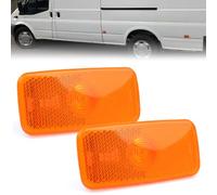 ROBUST 2 Pcs Side Marker Light Lamp Lens for Ford Transit Jumbo Mk6 Mk7 1671689 VYC15-5034-AC 2000-2013