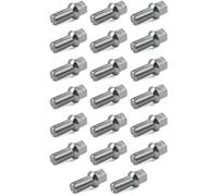 ROBUST 20 Pcs Standart Wheel Nut Stud Bolt 17mm Hex M14x1.5 27mm for Audi A2 A3 A4 TT Seat Ibiza Leon Skoda Fabia Octavia Superb Volkswagen Arteon Caddy Golf Polo Touran T-Roc 431601139A 8D0601139A