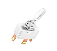 Robust 20A Metal Toggle Switches for Automotive Agricultural Use Anti Oxidation Design Quick Push Button High Current Toggle Switches for Auto and Agricultural Vehicle Modification Metal Easy