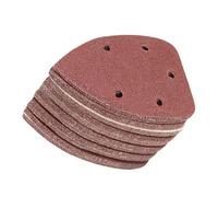 Robust 30Pcs Detail Sander Sandpaper 5 Hole Backing Systems Abrasive Pads Sanding Sheets Sandpaper