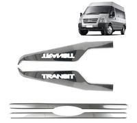 ROBUST 4 Pcs Chrome Door Windows Sill Cover & Front Grill Cover for Ford Transit Mk7 2006-2014