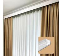 Robust 4in1 Double Curtain Rod6m CeilingMounted for Curtains & Drapes Ideal for Stylish Interior Decoration Elegant Window Treatment Solutions