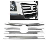 ROBUST 5 Pcs Chrome Front Grill Trim Set Covers Stainless Steel for Volkswagen Crafter 2006-2011