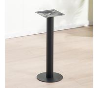 Robust 60cm Metal Table Legs, Heavy-Du Round Feet, Single Column Support, 300kg Load Capaci, Black h, Ideal for DIY Fur, Countertops & Worktops