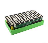 Robust ABS + PC Material Ebike Battery Holder Designed to Fit Standard Lithium Ion Cell Sizes Efficiently (with PCB board (without PCB board (green))