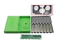 Robust ABS + PC Material Ebike Battery Holder Designed to Fit Standard Lithium Ion Cell Sizes Efficiently (with PCB board (with PCB board (green))