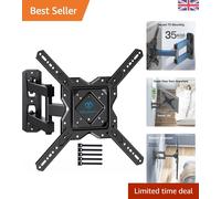 Robust Alloy Steel Wall Mount for 26-60 Inch TVs, Swivel & Extend, 35kg Support
