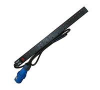 Robust Aluminium Construction 10x Uk Mains Output Power Sockets Vertical Installation Heavy Load 3-pin 32a Commando Style Plug Input Integral Neon Light Indicator 1.8m Power Cable