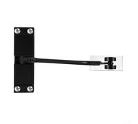 Robust Aluminum Alloy Door Closer Designed for Durability in Busy Environments (Black)