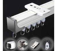 Robust Aluminum Curtain Track System Versatile Ceiling or Wall Mount Ideal for Room Dividers Available in Multiple Lengths: 1M to 6M Perfect for Home Decor.