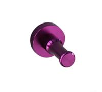 Robust Aluminum Hanger for Clothes and Accessories, Single Hook for Efficient Home Organization (Purple)